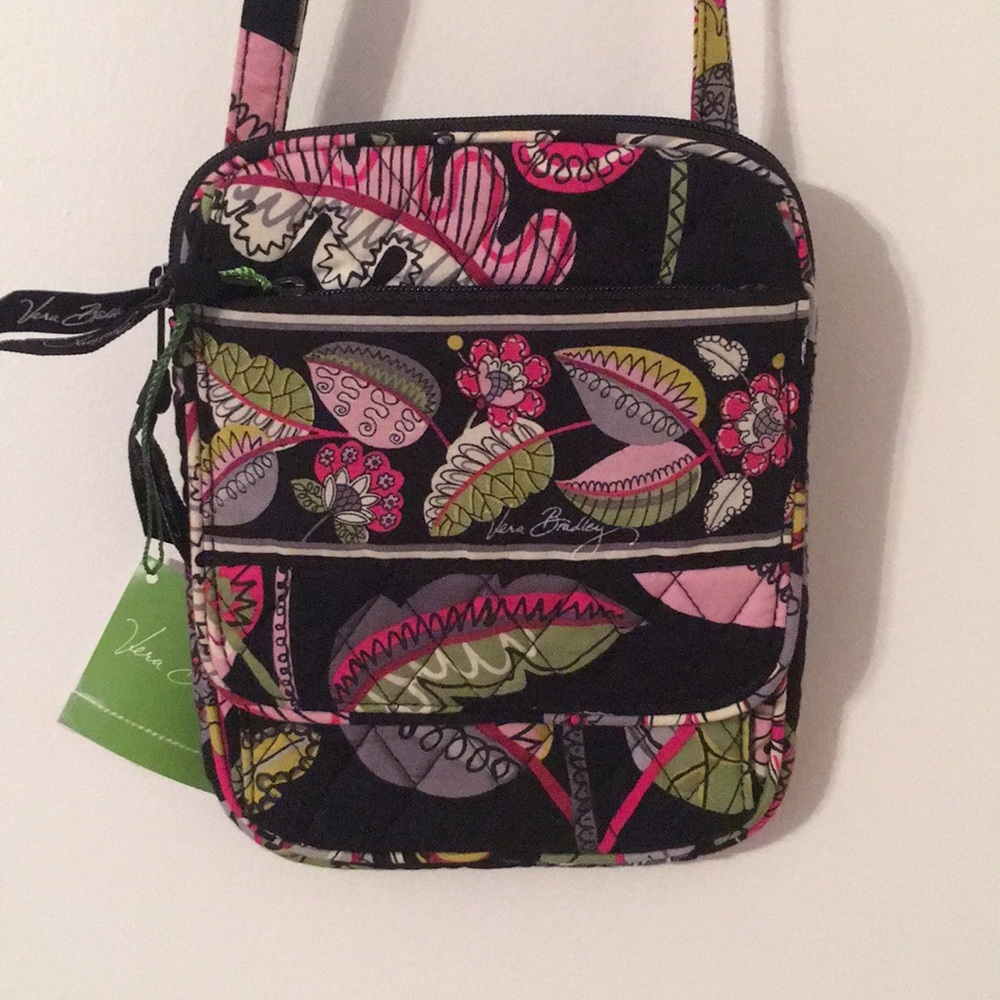 New Vera Bradley Mini Hipster in Moon Blooms